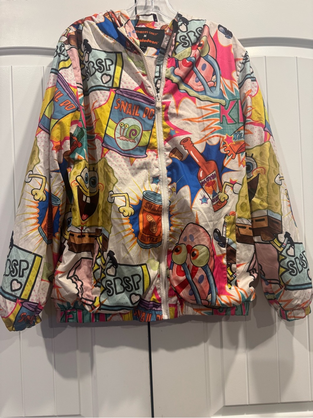 Members Only SpongeBob Multi-Color Kids Puffer Jacket